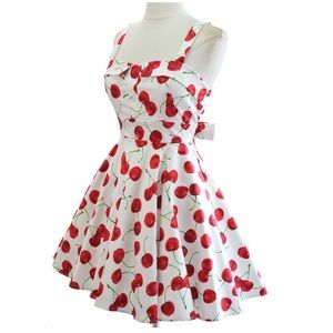 *NWOT* ModCloth Pull Up a Cherry A-Line Dress